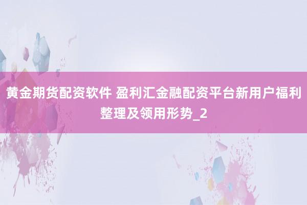 黄金期货配资软件 盈利汇金融配资平台新用户福利整理及领用形势_2
